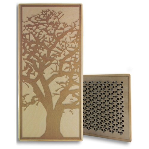 фото Доска садху для йоги с динамическими гвоздями дерево - 2 шаг 10мм woodart