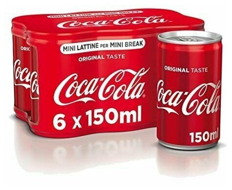 Газированный напиток Coca-Cola, (Англия), 150 мл x 6 шт