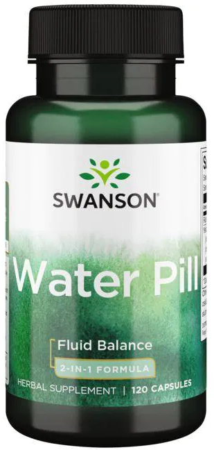 Swanson Water Pill (Способствует балансу жидкости) 20 мг 120 капсул, срок годности 10/2024