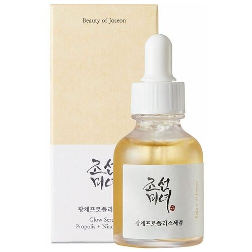 Beauty of Joseon Осветляющая сыворотка с прополисом и ниацинамидом Glow Serum : Proplis + Niacinamide, 30 мл балансирующая сыворотка для лица beauty of joseon glow serum propolis niacinamide 30 мл