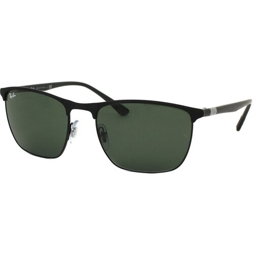 Солнцезащитные очки Ray-Ban, черный, зеленый очки ray ban rb 3538 186 71