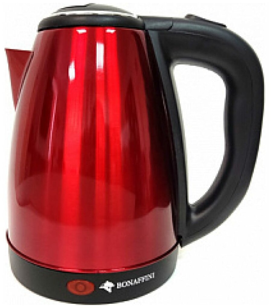 Электрический чайник Bonaffini ELK-0005; 1,8л, 1500 Вт; красный - фотография № 1