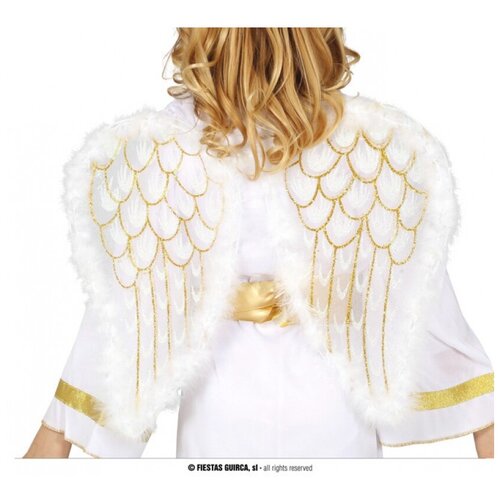 фото Белые крылья ангела с золотым узором (13344) fiestas guirca