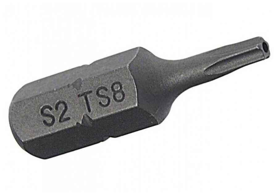 JTC Бита TORX TS8Hх25мм 1/4" 5-ти гранная с отверстием JTC