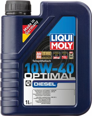 3933 LiquiMoly Полусинтетическое моторное масло Optimal Diesel 10W-40 1л