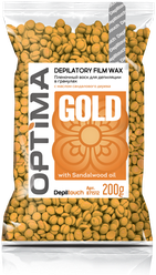 DEPILTOUCH PROFESSIONAL Optima Gold Пленочный воск для депиляции в гранулах, 200 гр