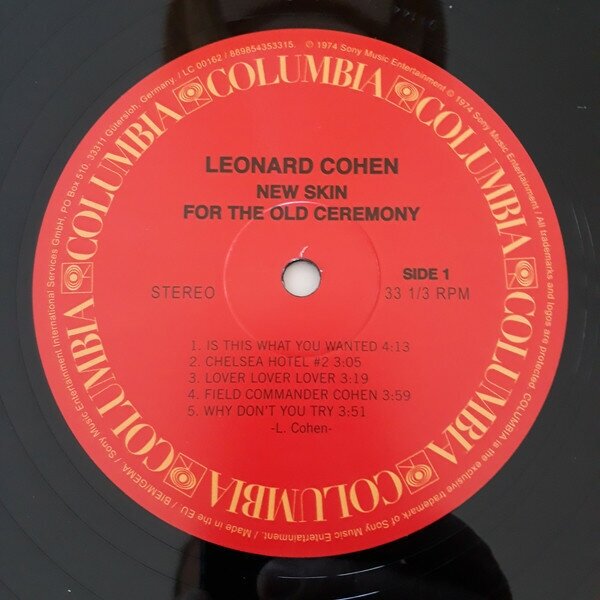Leonard Cohen Leonard Cohen - New Skin For The Old Ceremony (180 Gr) Columbia - фото №4