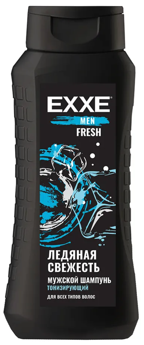 Эксе / EXXE Fresh - Шампунь для всех типов волос мужской Ледяная свежесть 400 мл
