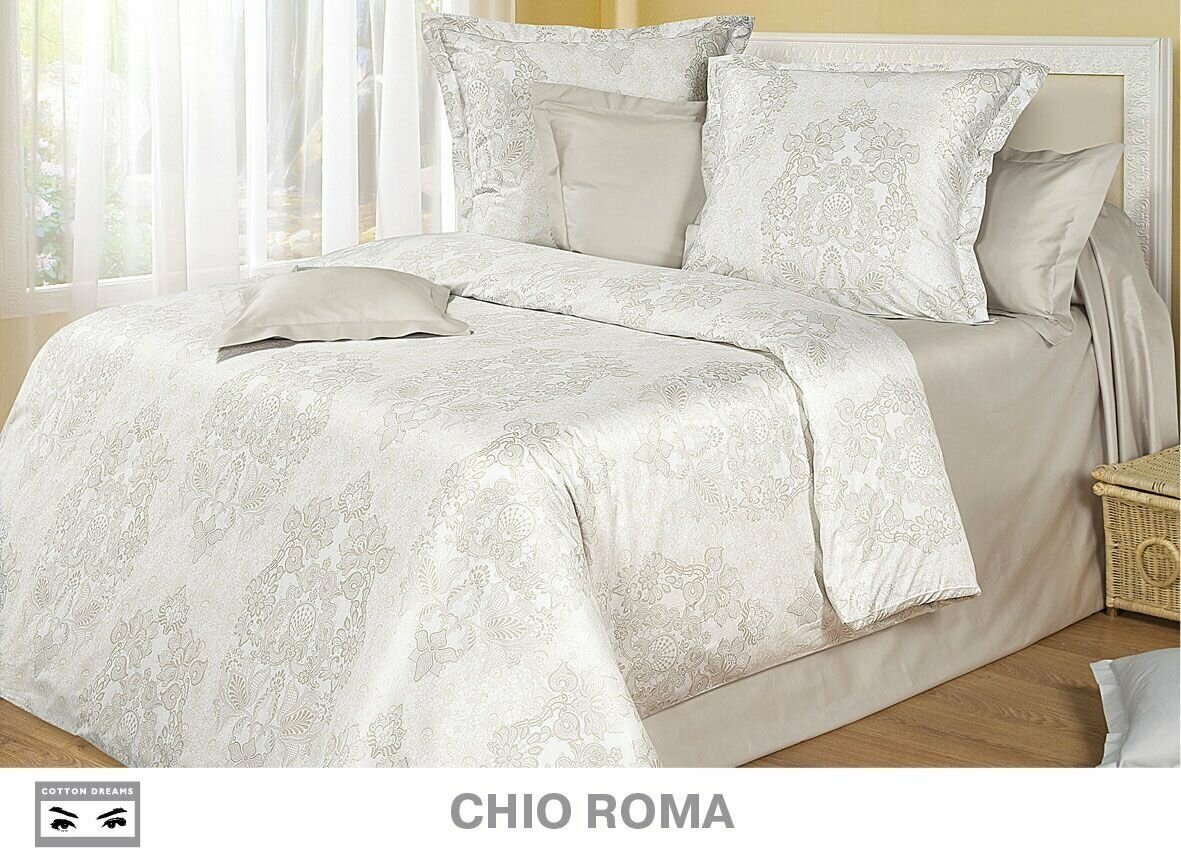 Постельное белье Cotton-Dreams Chio Roma Евро, наволочки 50x70