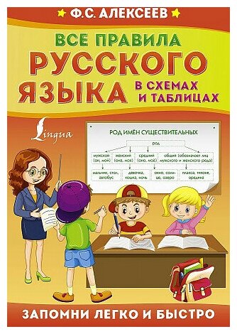 Алексеев Филипп Сергеевич. Все правила русского языка в схемах и таблицах