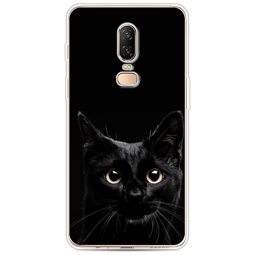Силиконовый чехол на OnePlus 6 / ВанПлас 6 Добрый кот силиконовый чехол на oneplus 6 ванплас 6 кот рисунок черно белый