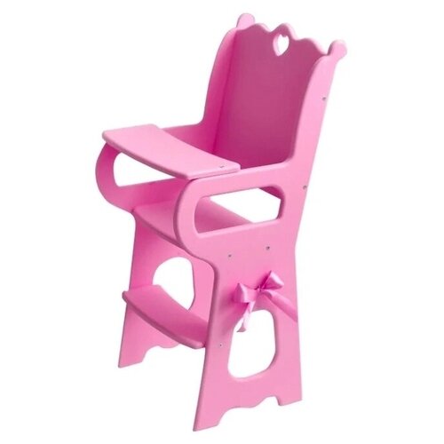 фото Стул для кормления кукол, розовая, мебель для куклы, кукольная мебель, стул для куклы paremo