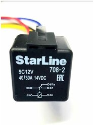 Реле 5-контактное с колодкой и держателем оригинал StarLine 5С12V