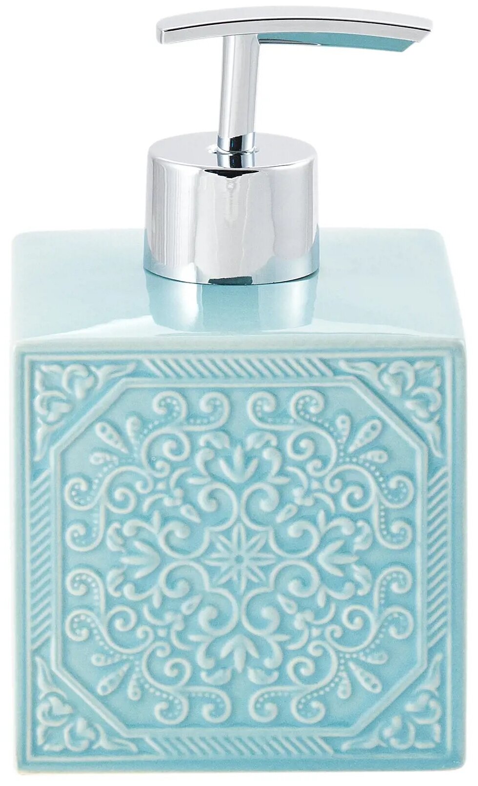 Дозатор для жидкого мыла настольный «Tiffany» керамика - фотография № 4