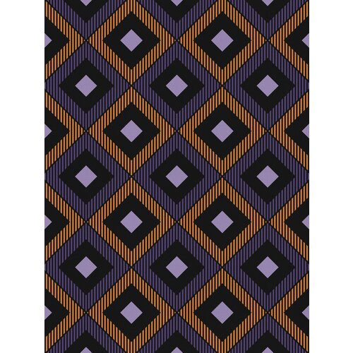 Отрезная ткань для мебели Ambesonne "Текстильные ромбы" метражом для рукоделия и шитья, сатен, 185 см