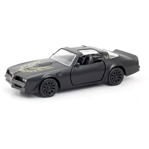 Машина металлическая Uni-Fortune Pontiac Firebird 1978, черный матовый цвет (554056M) машина металлическая rmz city 1 32 pontiac firebird 1978 инерционная черный матовый цвет uni fortune [554056m]