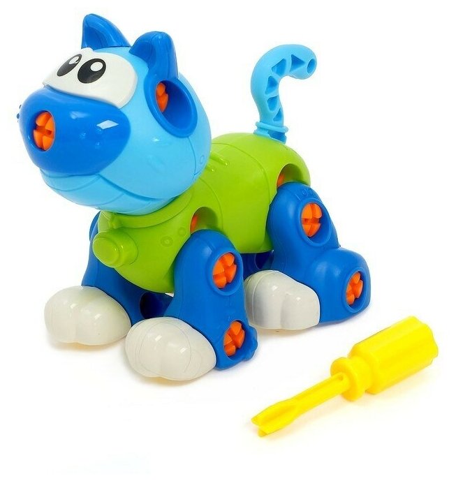 Конструктор винтовой «Кошечка», 43 детали, с отвёрткой