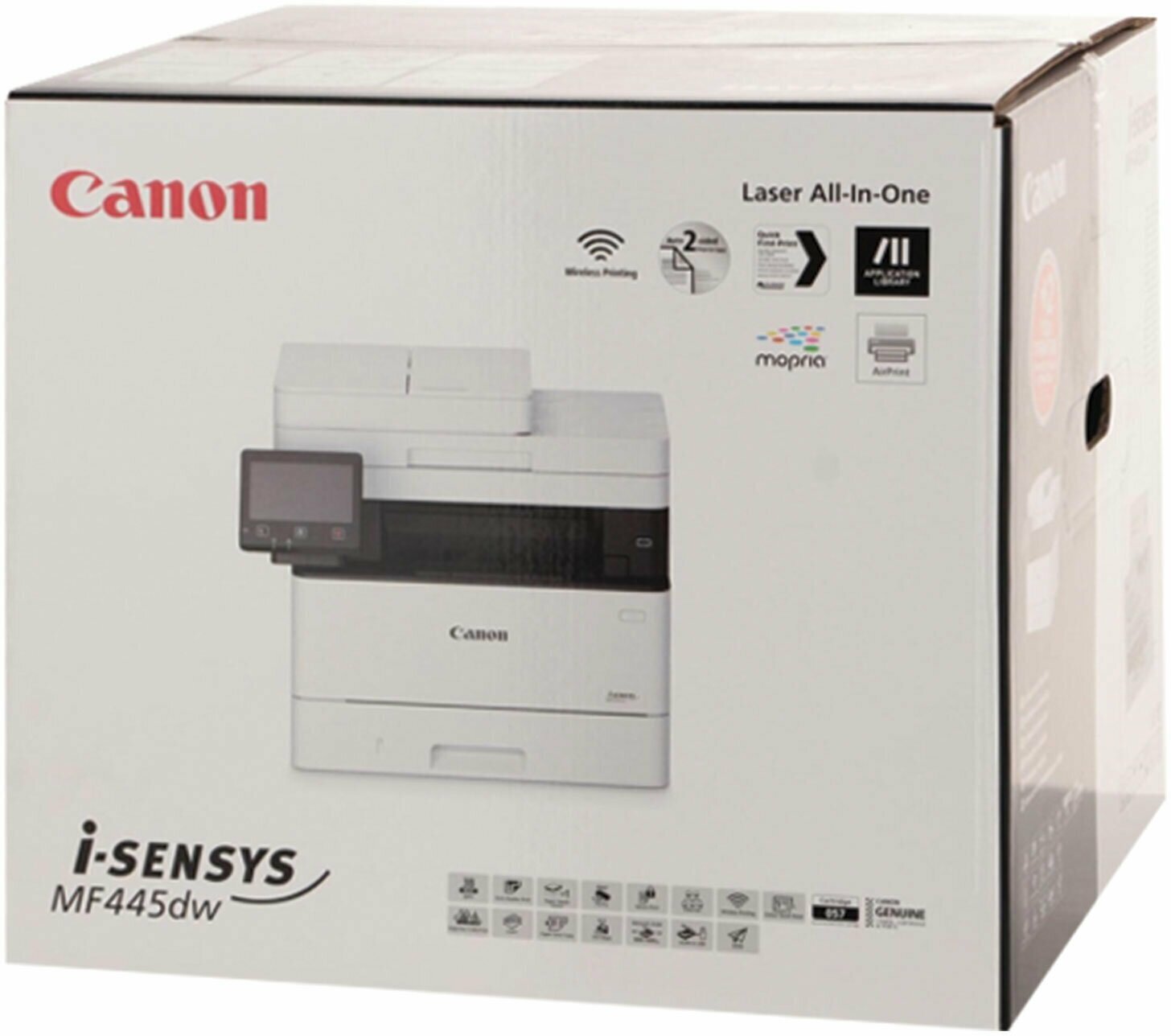 МФУ лазерный CANON i-Sensys MF445dw, A4, лазерный, белый [3514c026] - фото №16