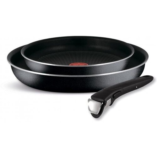 Набор сковород TEFAL INGENIO BLACK 24 см и 28 см, съемная ручка