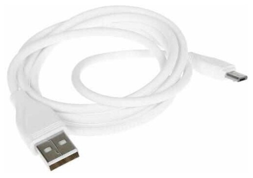 Кабель круглый FinePower micro USB - USB белый 1 м