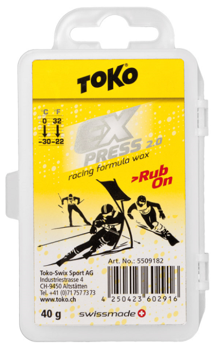 Экспресс смазка TOKO Express Racing Rub On (0°С -30°С) 40 г.