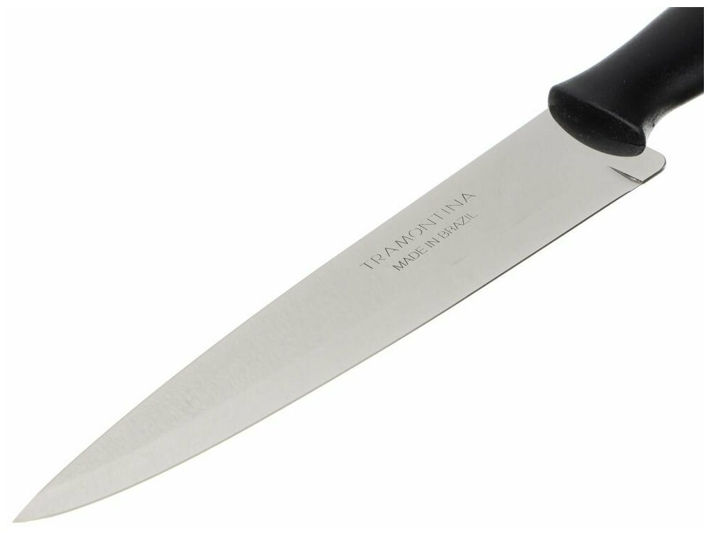 Нож кухонный 18см, черная ручка 23084/007 Athus Tramontina - фотография № 8