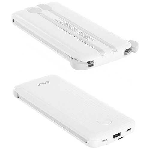 фото Внешний аккумулятор golf edgee power bank l105 10000mah white