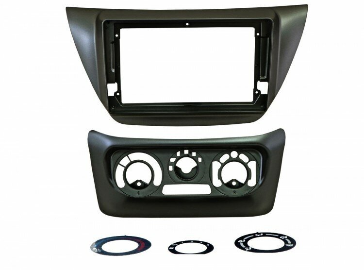 Incar RMS-FC807 | 9" переходная рамка Mitsubishi Lancer IХ 2000-2010 (в комлекте панель для установки регулировок отопителя/кондиционера)