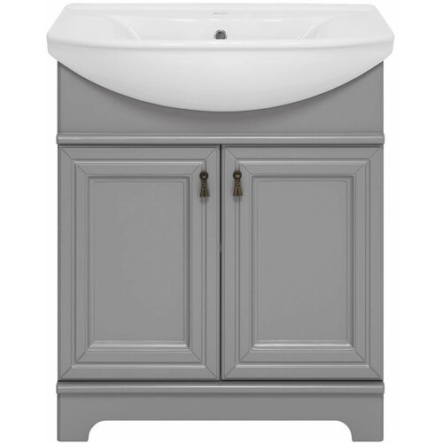 Тумба с раковиной Misty Лувр 65 серый