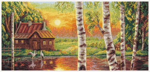 Изображение товара Набор для вышивания PANNA PS-1226 "Журавли на закате" 38.5х18 см
