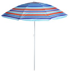 Зонт пляжный «Модерн» с серебряным покрытием, d=180 cм, h=195 см, микс