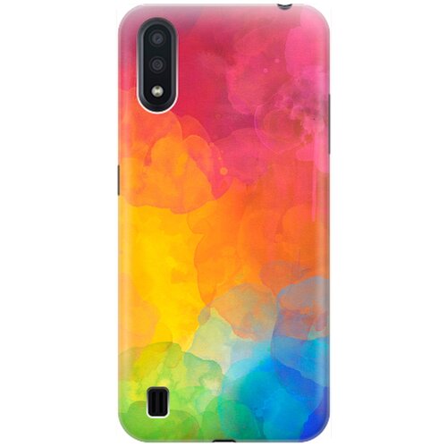 фото Re:pa накладка transparent для samsung galaxy a01 с принтом "буйство красок"