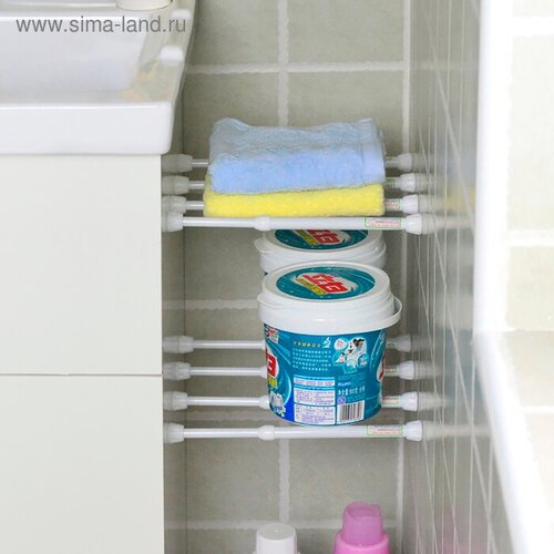 Набор карнизов универсальных 60-95 см 2 шт цвет белый 535₽