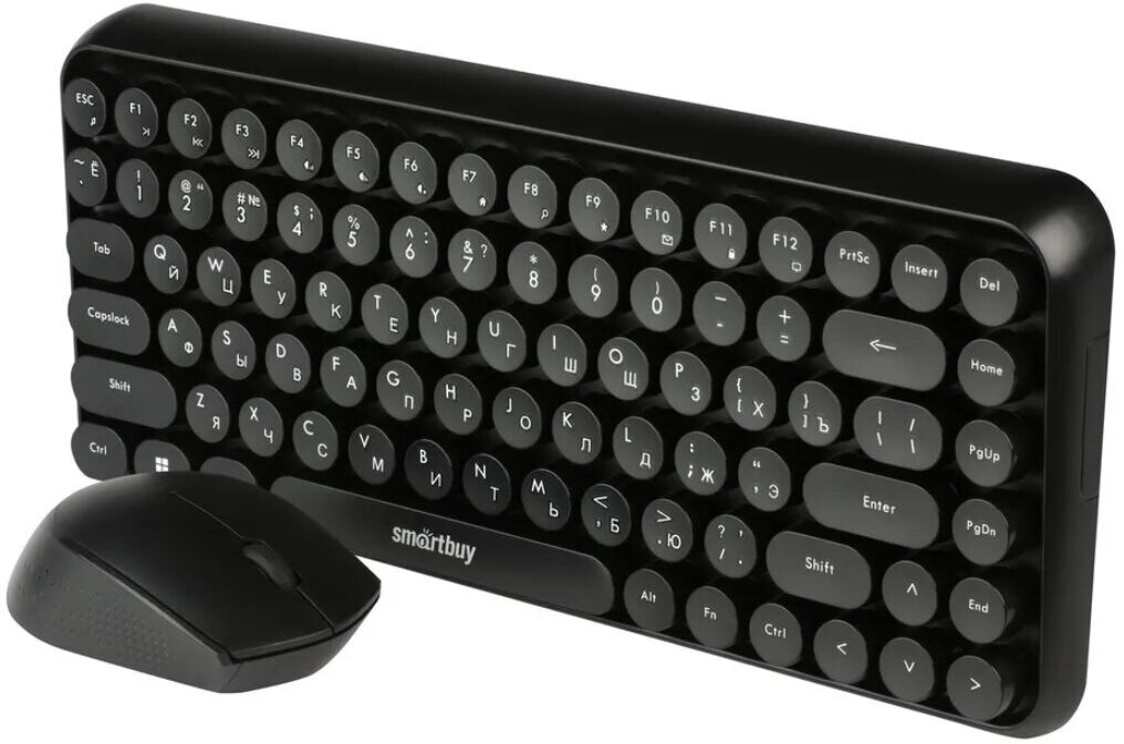 Беспроводной комплект клавиатура и мышь Smartbuy SBC-626376AG-K, черный