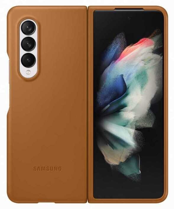 Чехол (клип-кейс) Samsung Leather Cover (EF-VF926LAEGRU) коричневый для Samsung Galaxy Z Fold3