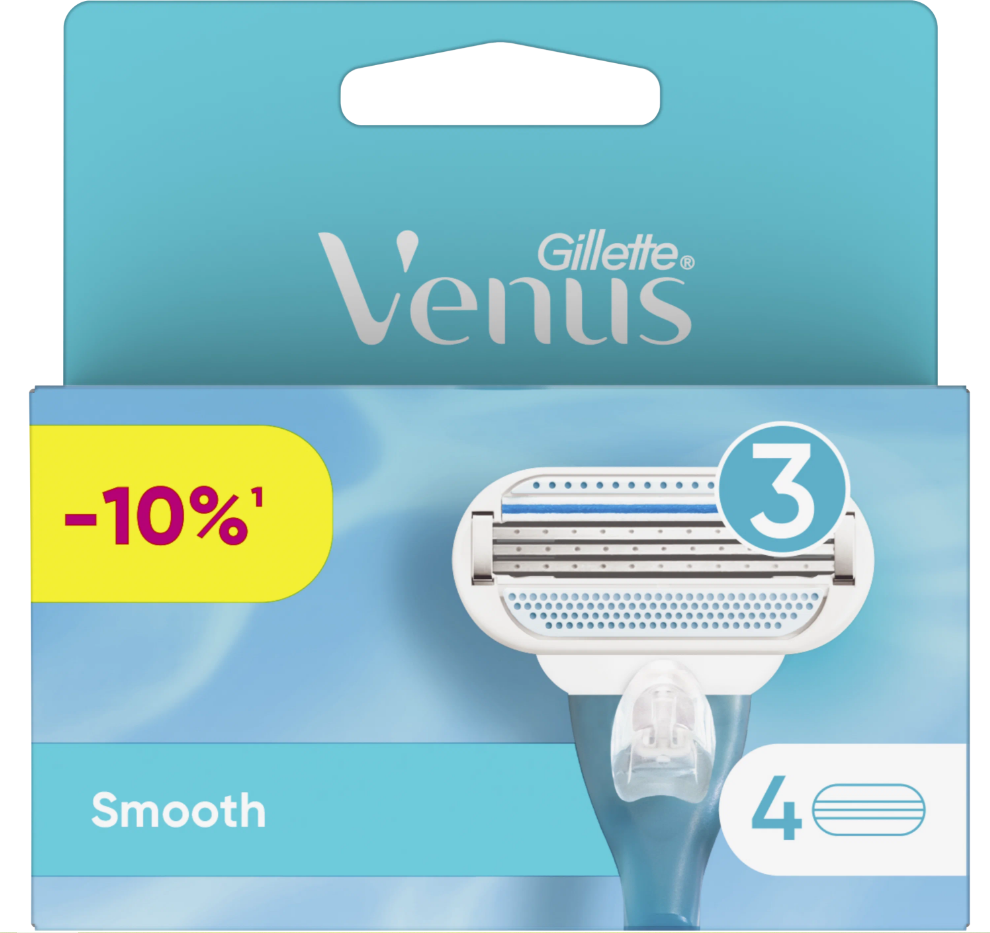 Gillette Venus Smooth / сменные кассеты 4 шт.