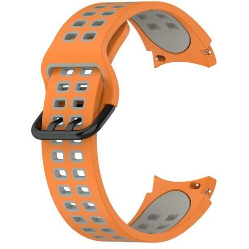 Ремешок для умных часов Samsung Galaxy Watch 5, серо-оранжевый