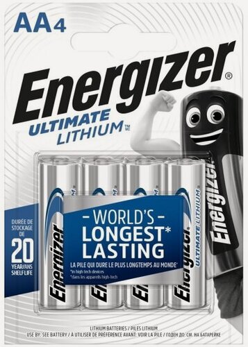 Изображение товара Элемент питания Energizer Ultimate Lithium LR6 AA бл 4