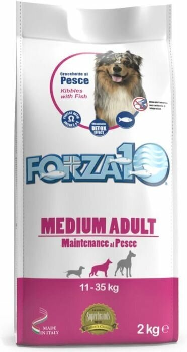 Forza 10 корм для взрослых собак средних пород, рыба (2 кг) - фото №7