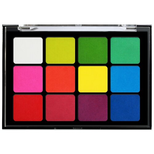 Купить Тени для век Matte eyeshadow palette 08 Editorial Brights VISEART, голубой/красный/бирюзовый/красно-коричневый/фиолетовый/желтый/зеленый/белый/синий/розовый/бордовый