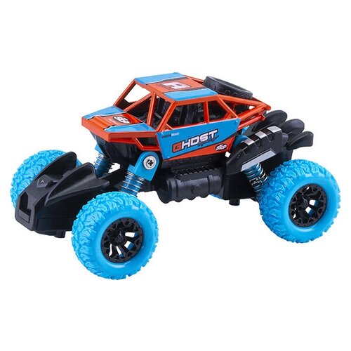 Машинка WINCARS YK-2205-blue с большими колёсами инерционная металлическая 13 см, синий