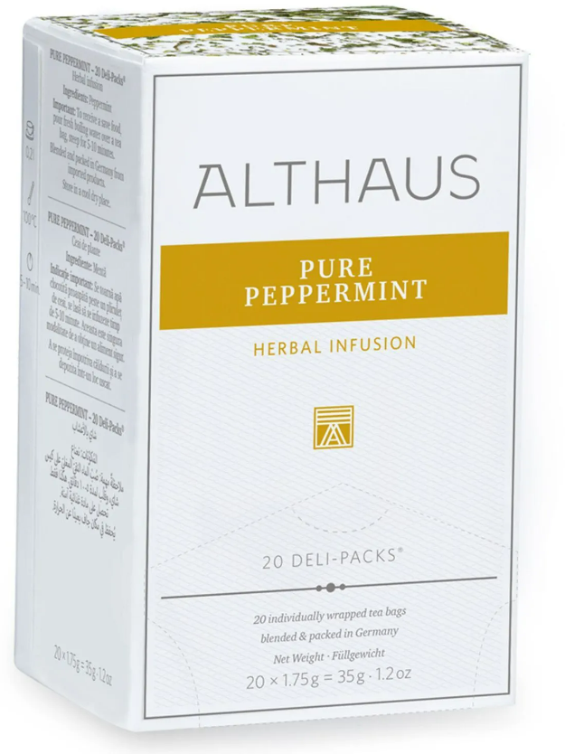 Чай травяной Althaus Deli Packs Pure Peppermint (Чистая мята) в пакетиках 20 пак.