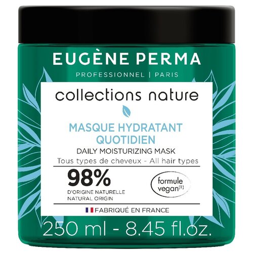 Eugene Perma Professionnel Маска для волос увлажняющая COLLECTIONS NATURE, 250 мл eugene perma professionnel лосьон термозащитный би фаза collections nature увлажняющий для ежедневного использования 200 мл