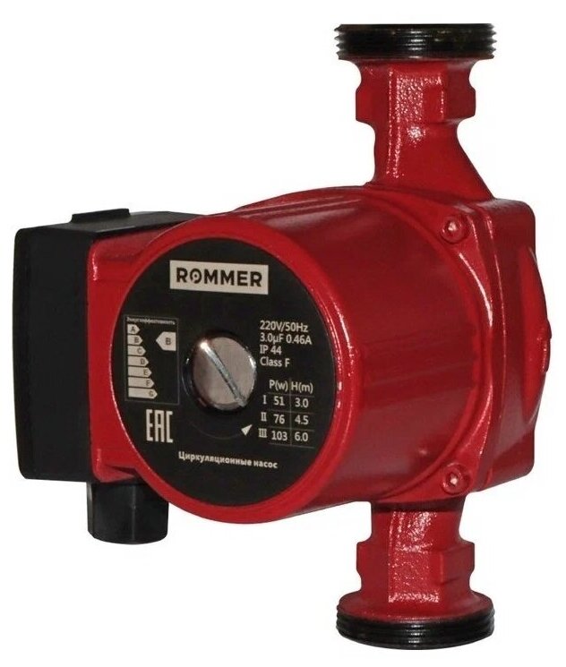 Циркуляционный насос Rommer 25/80-180 RCP-0002-2581801 ROMMER - фотография № 20