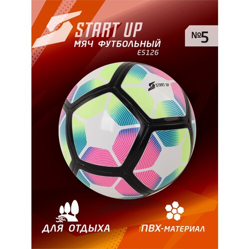 фото Мяч футбольный для отдыха start up e5126 multicolor р5