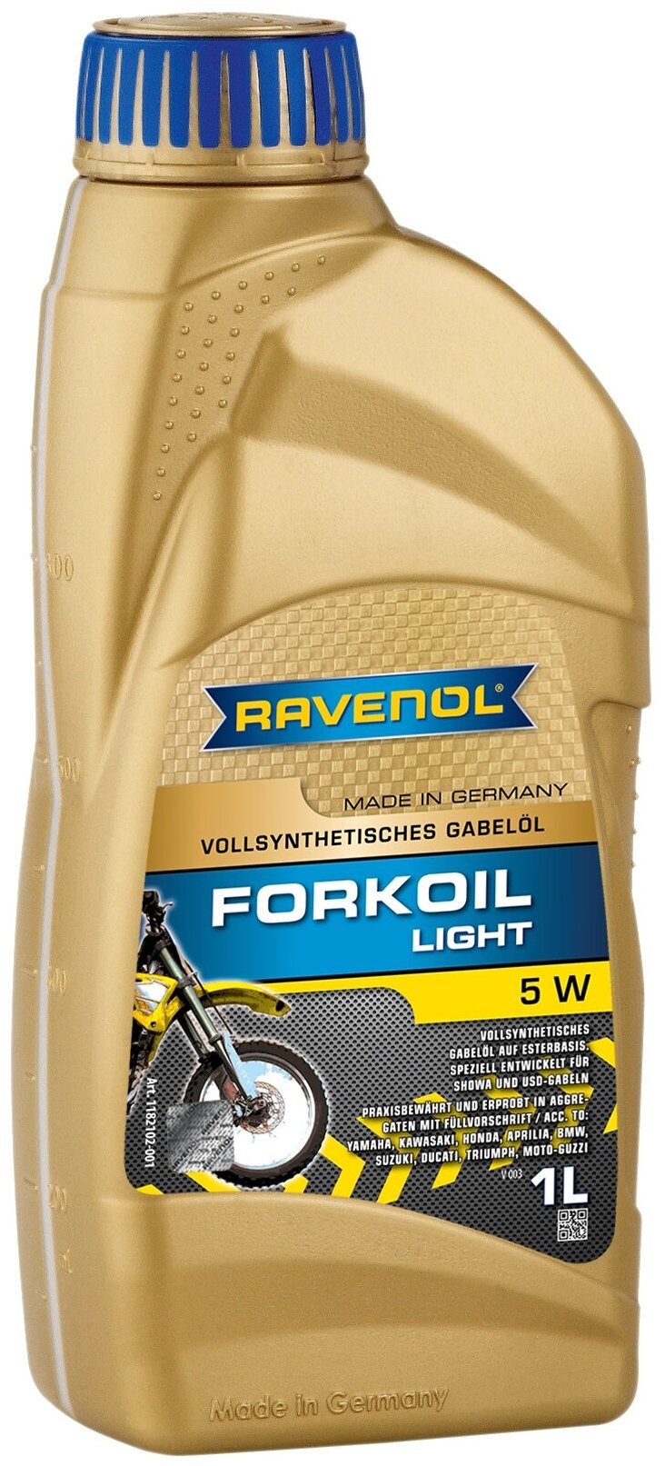 4014835731714 RAVENOL Масло вилочное Forkoil Light 5W (1л)