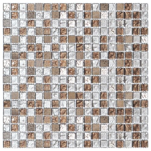 Мозаика Colori Viva Madrid Бежевая Стеклянная 1.5x1.5 30x30 CV10016