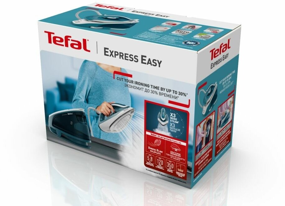 Парогенератор TEFAL SV6131E0, голубой / белый - фото №20