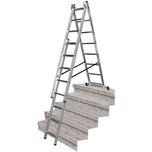 Лестница KRAUSE Corda 013385, 24 ст. трехсекционная универсальная лестница с доп функцией krause tribilo 3х8 арт 129741