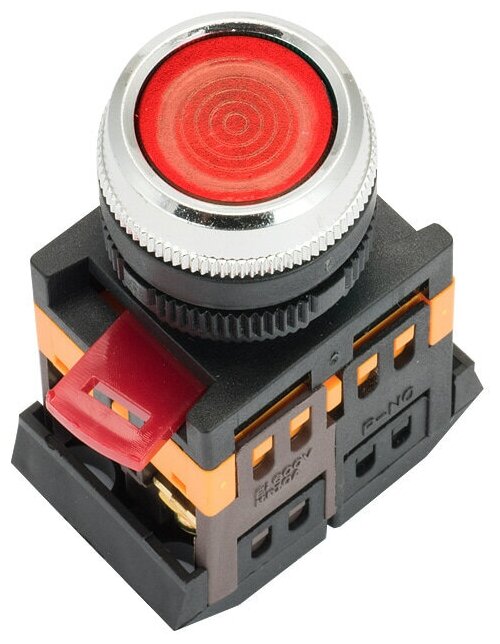 ablfs-22-r Кнопка ABLFS-22 с подсветкой красный NO+NC 230В PROxima EKF - фото №1